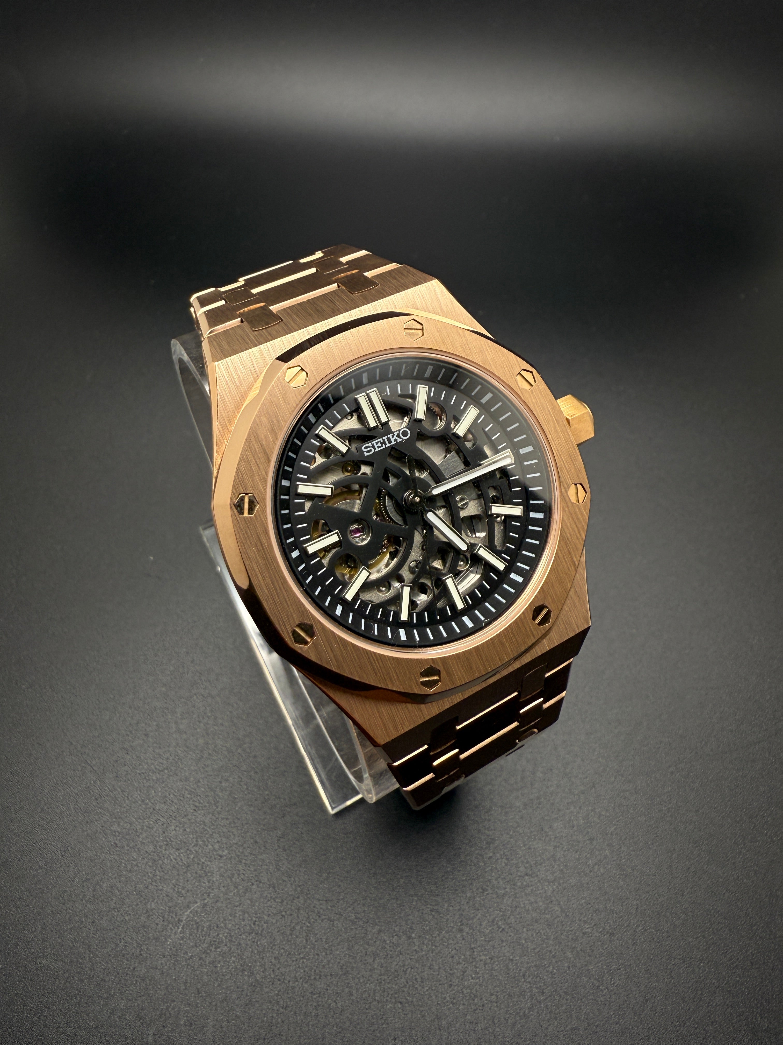SEIKOAK ROSE GOLD SKELETON