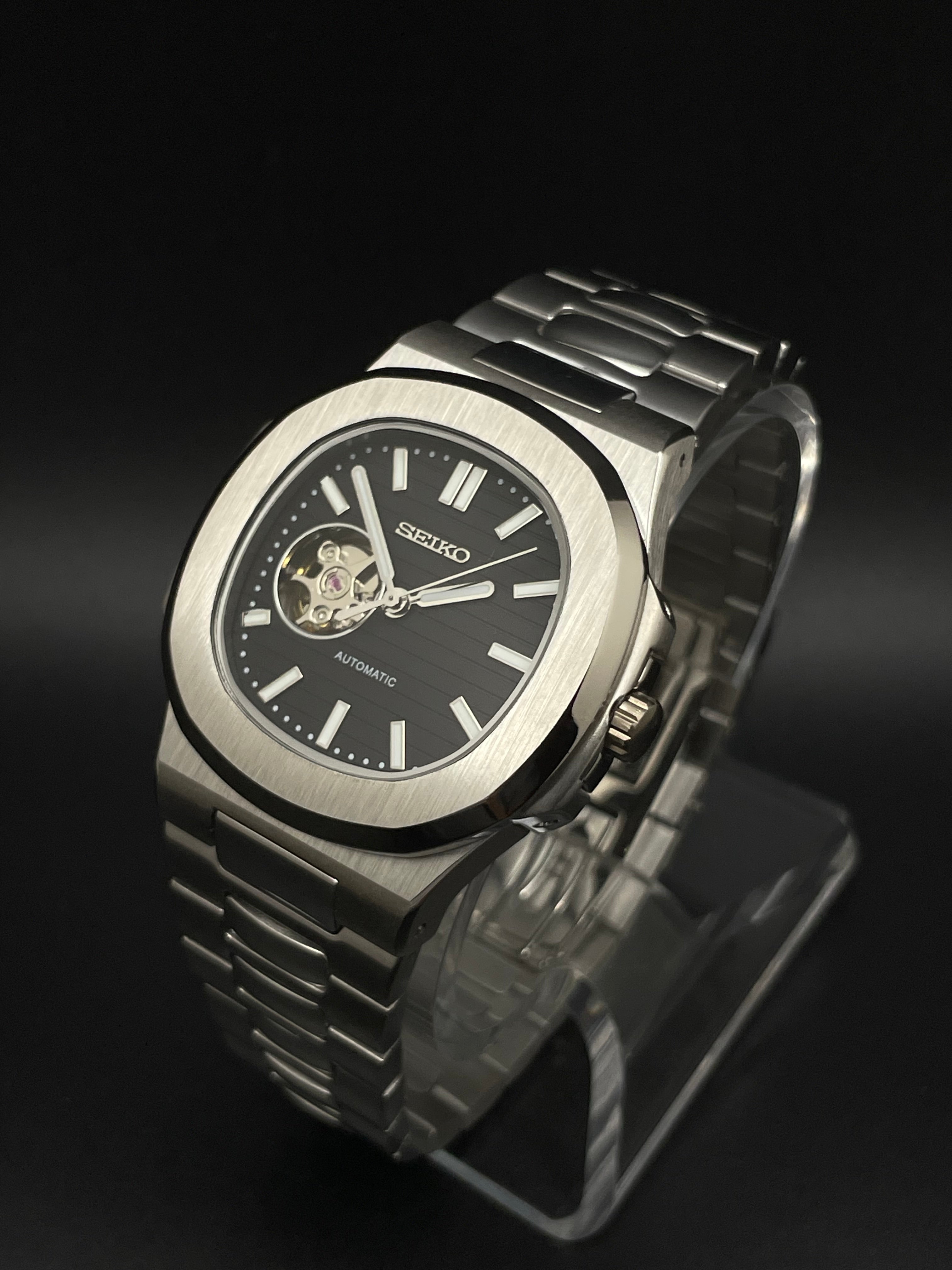 SEIKONAUT OPEN HEART BLACK