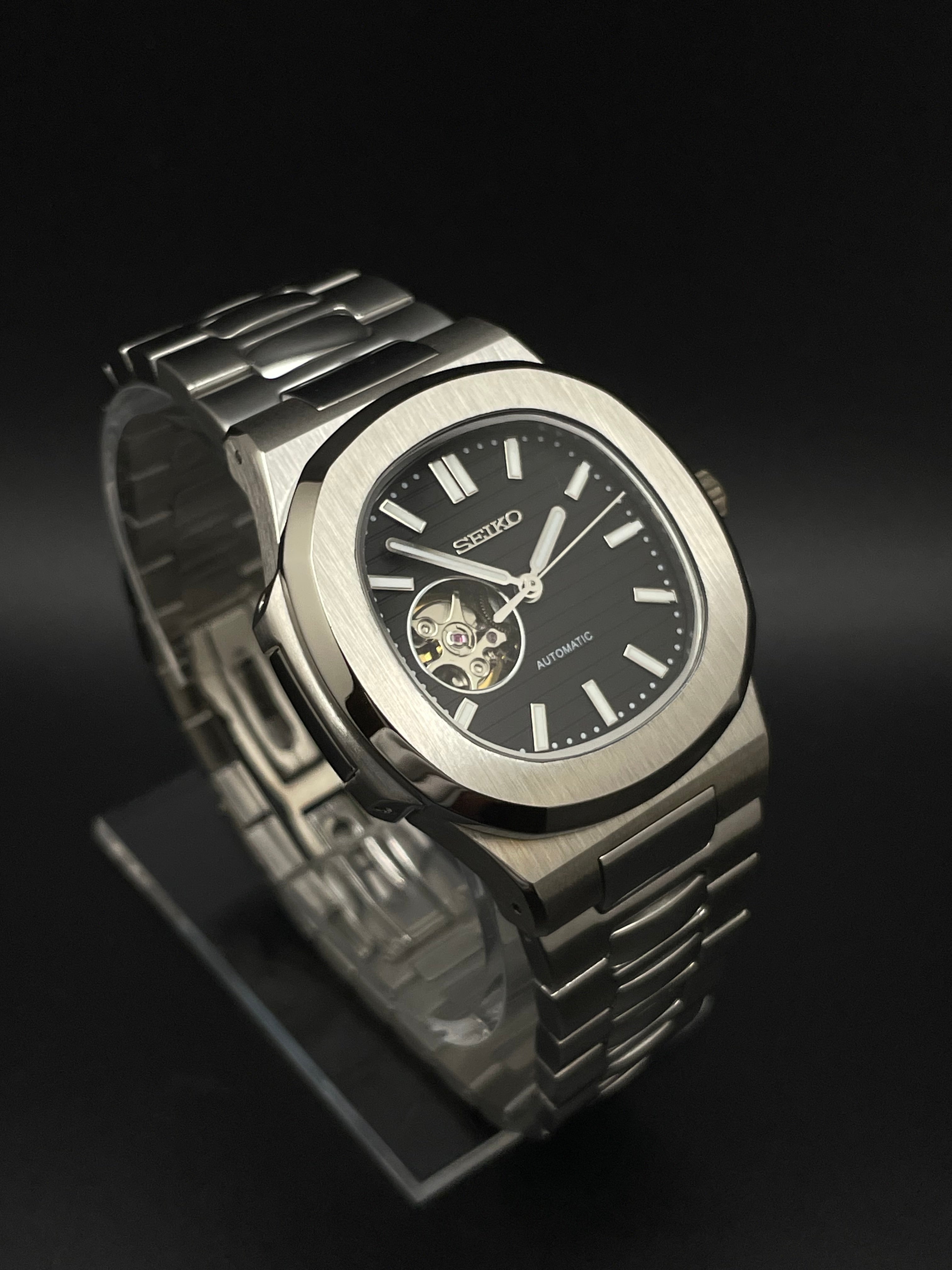 SEIKONAUT OPEN HEART BLACK