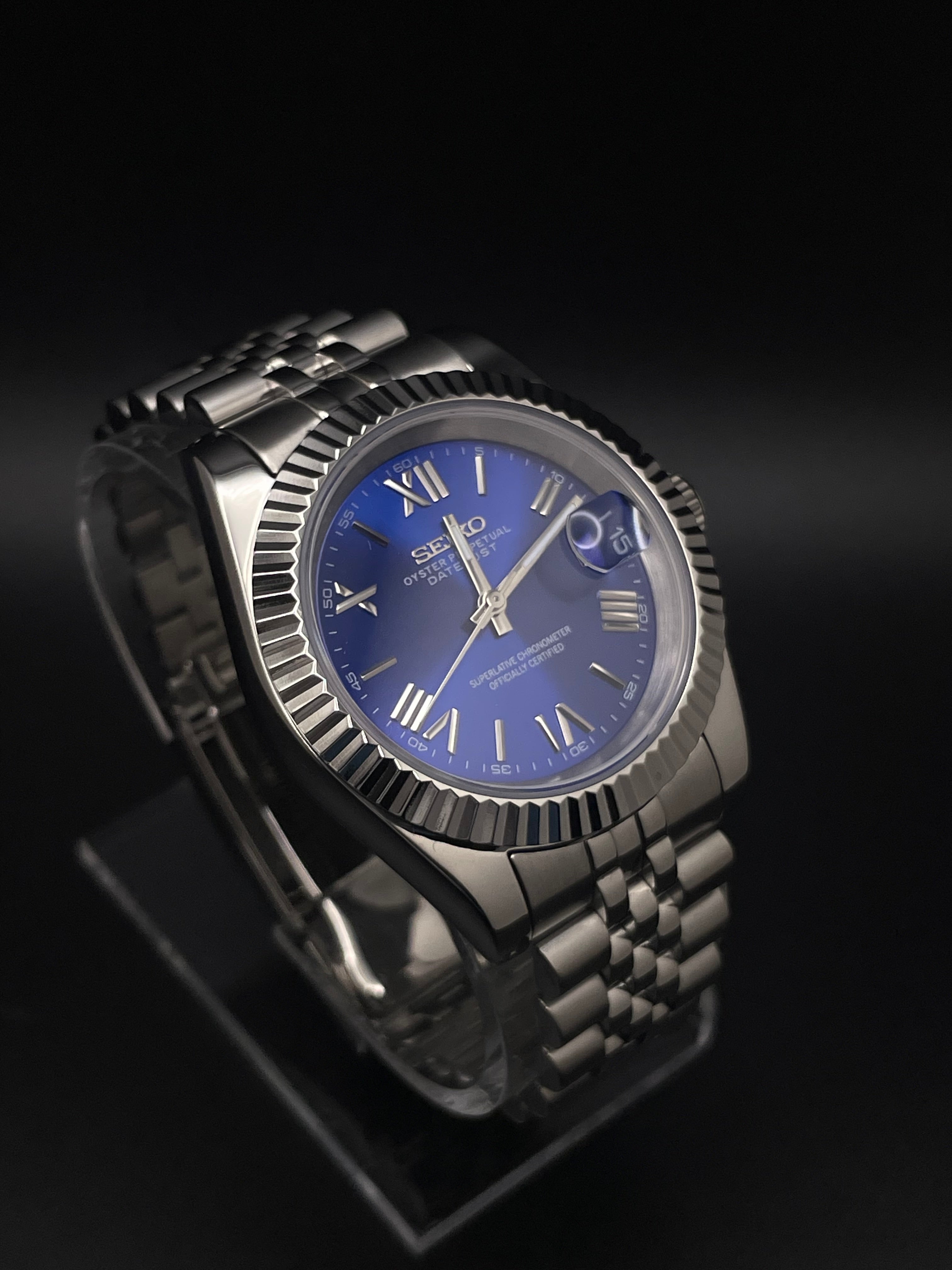SEIKOJUST BLUE ROMAN