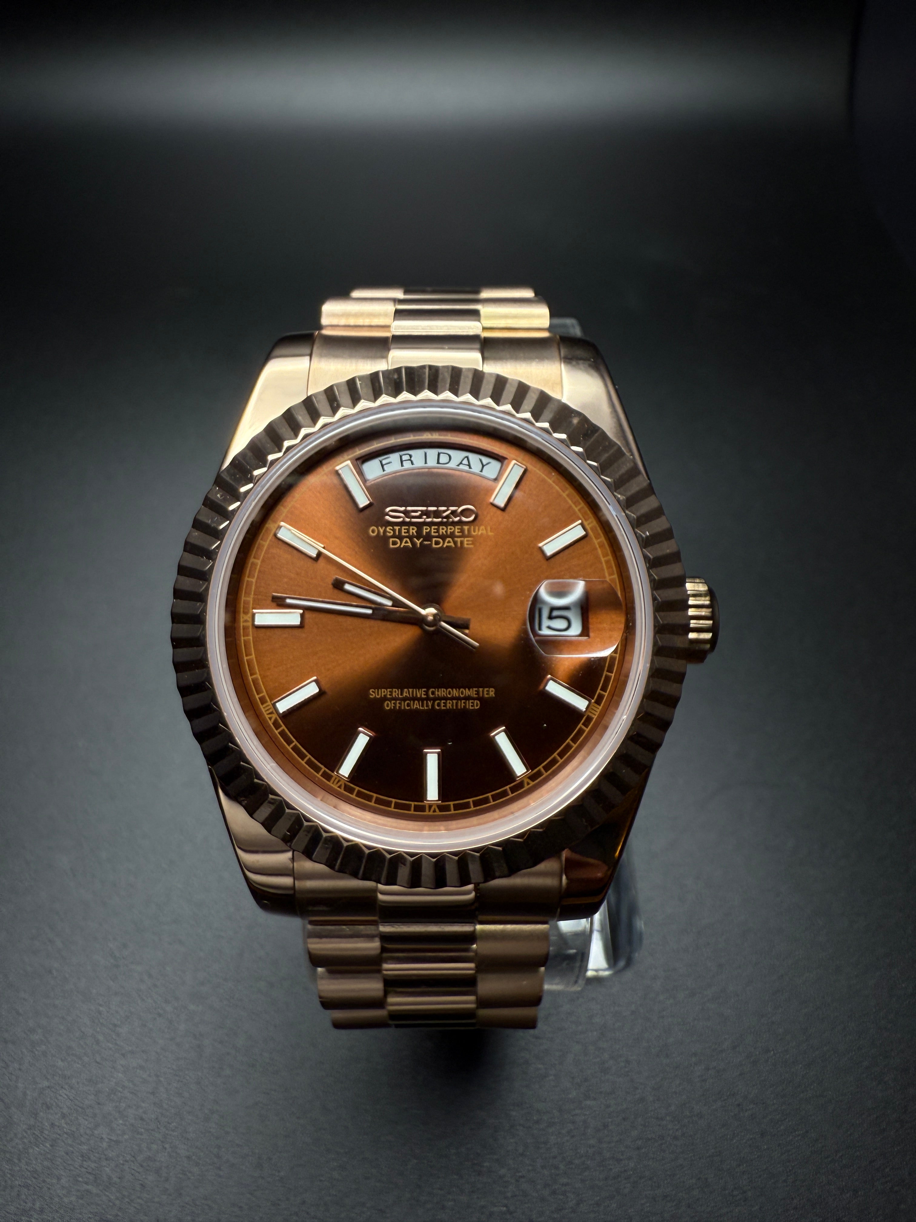 SEIKODATE CHOCOLATE ROSEGOLD