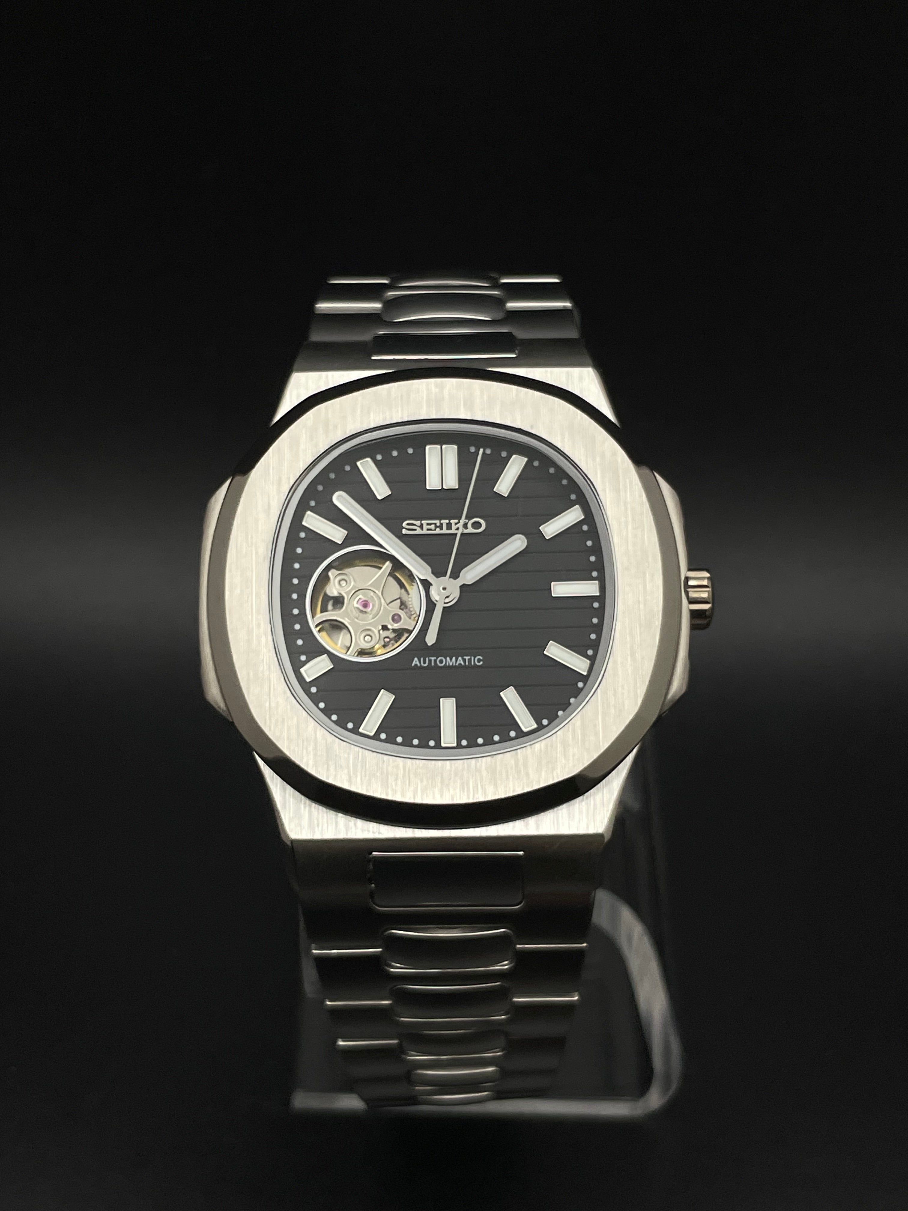 SEIKONAUT OPEN HEART BLACK
