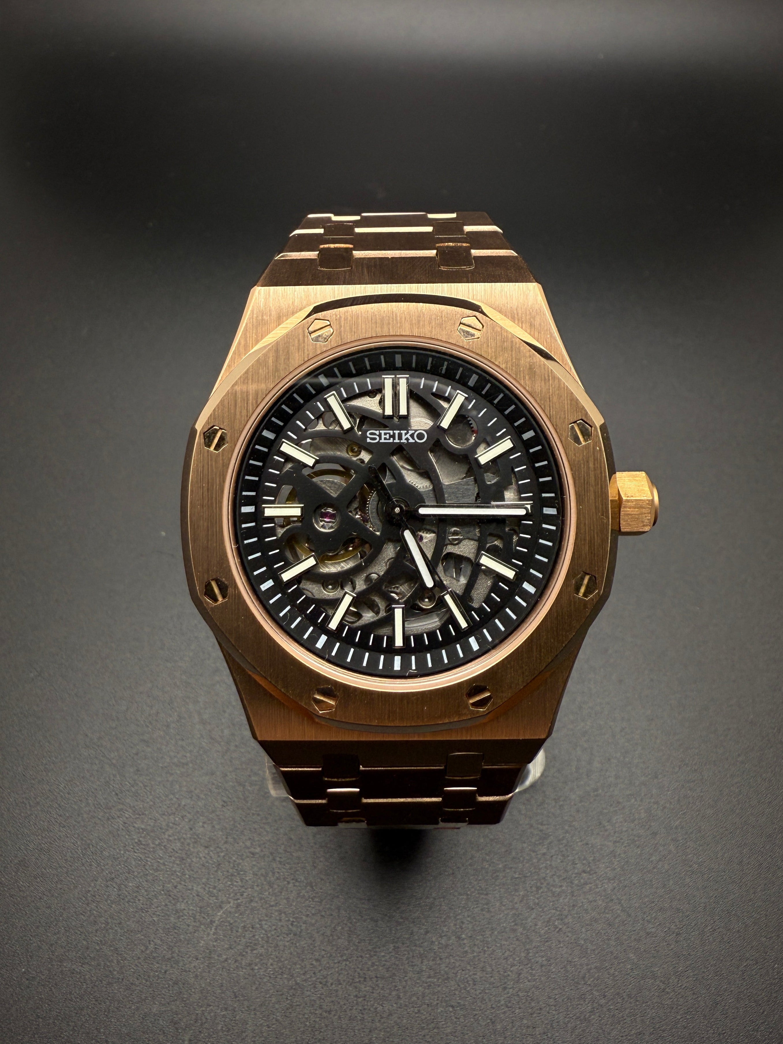 SEIKOAK ROSE GOLD SKELETON
