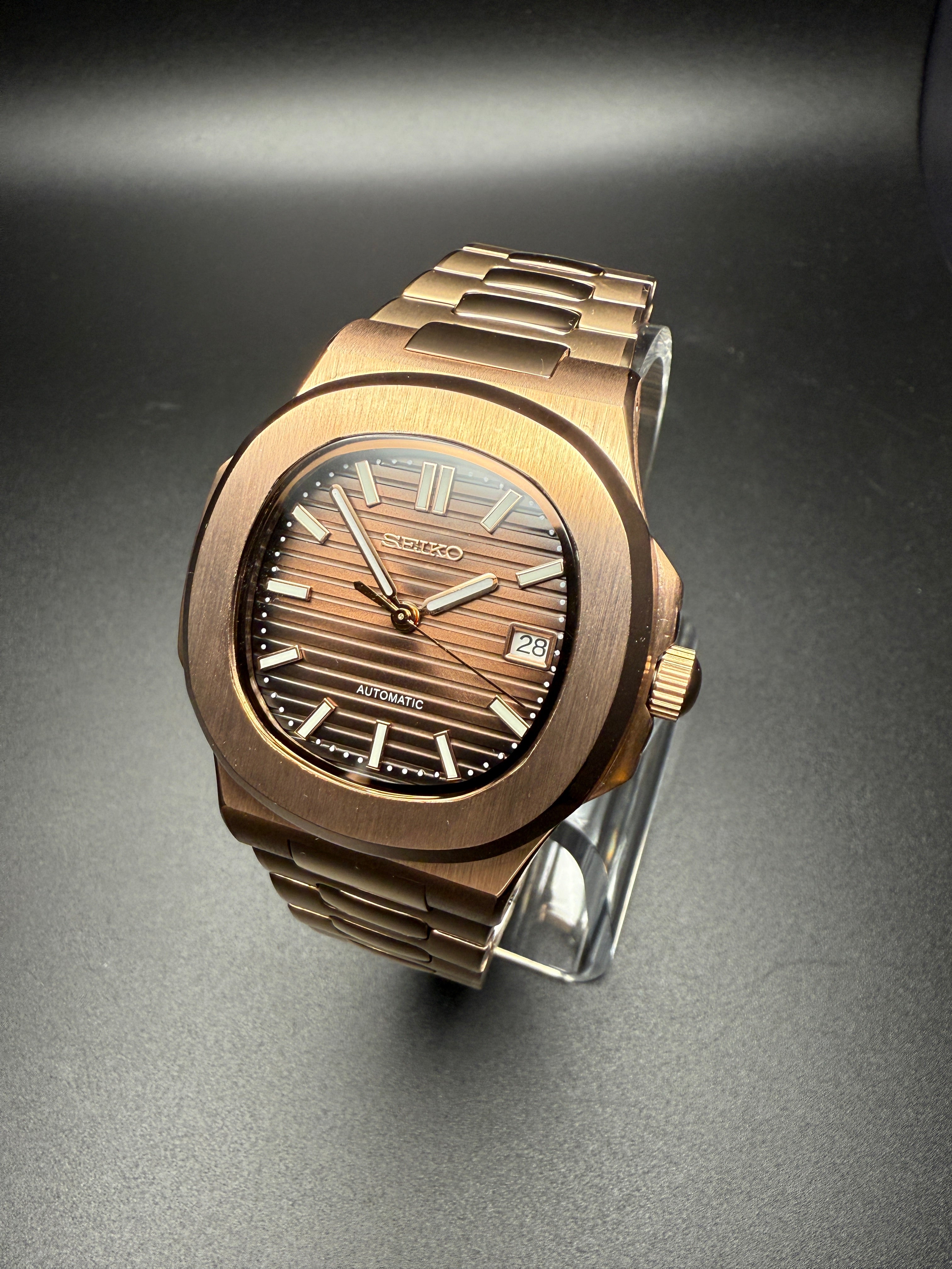 SEIKONAUT CHOCOLATE ROSEGOLD