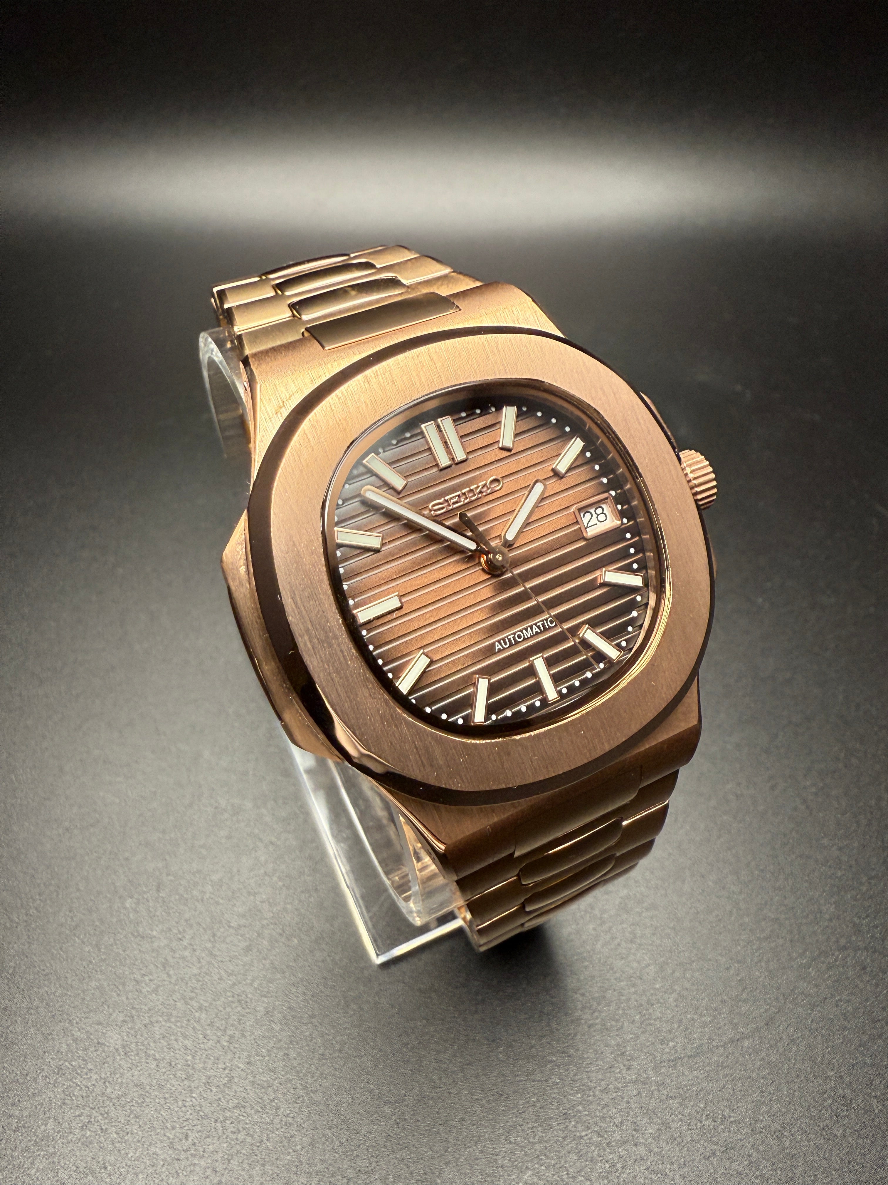 SEIKONAUT CHOCOLATE ROSEGOLD