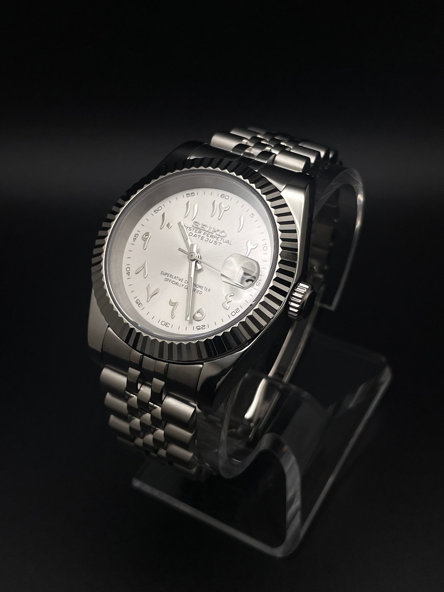 SEIKOJUST SILVER ARABIC