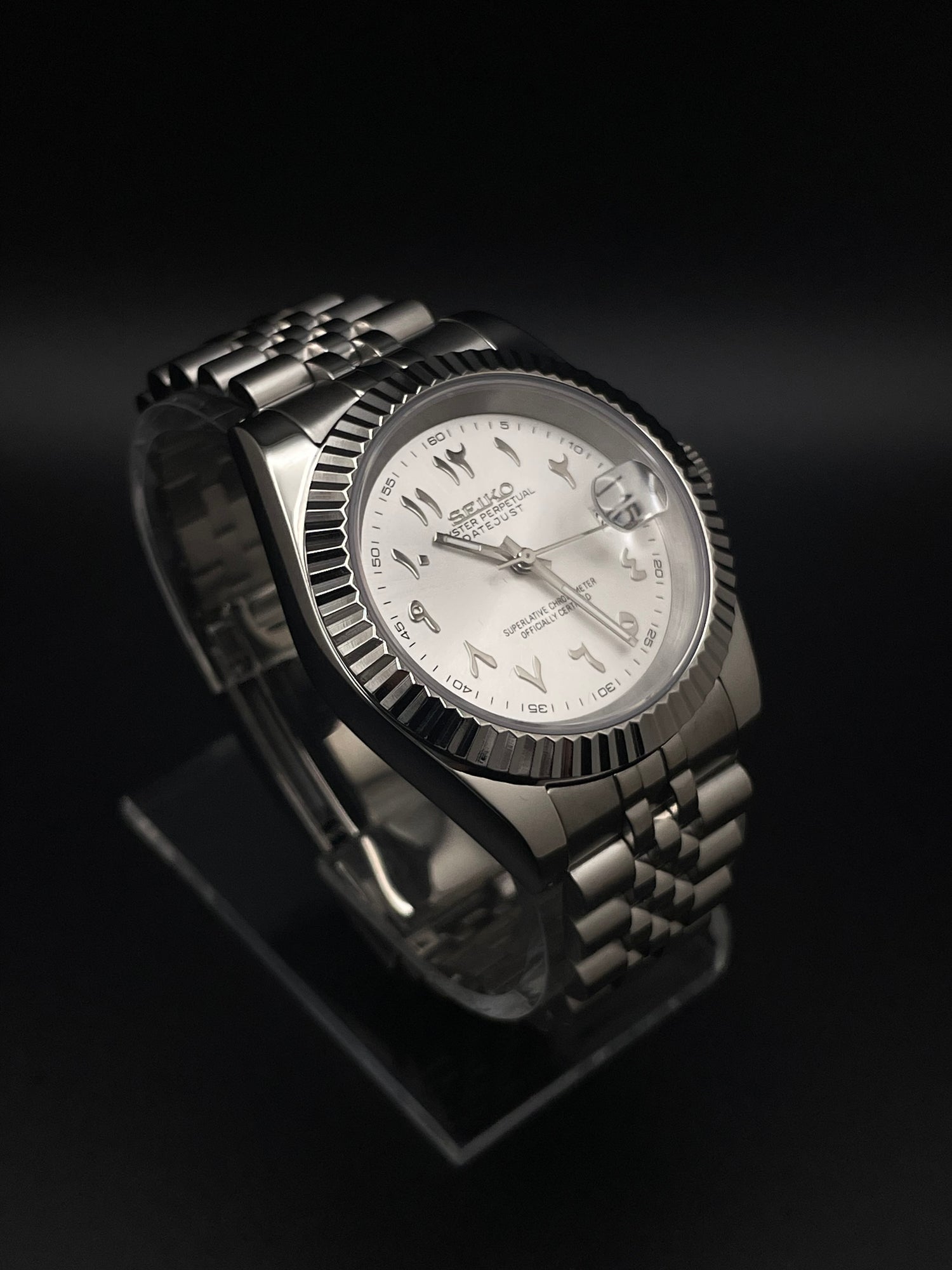 SEIKOJUST SILVER ARABIC