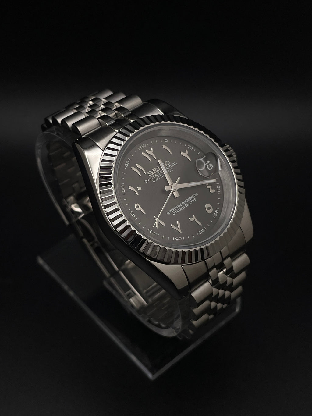 DATEJUST MOD - GREY ARABIC