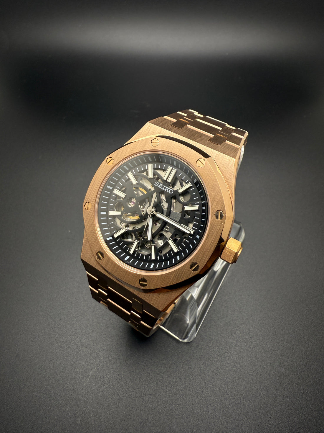 SEIKOAK ROSE GOLD SKELETON