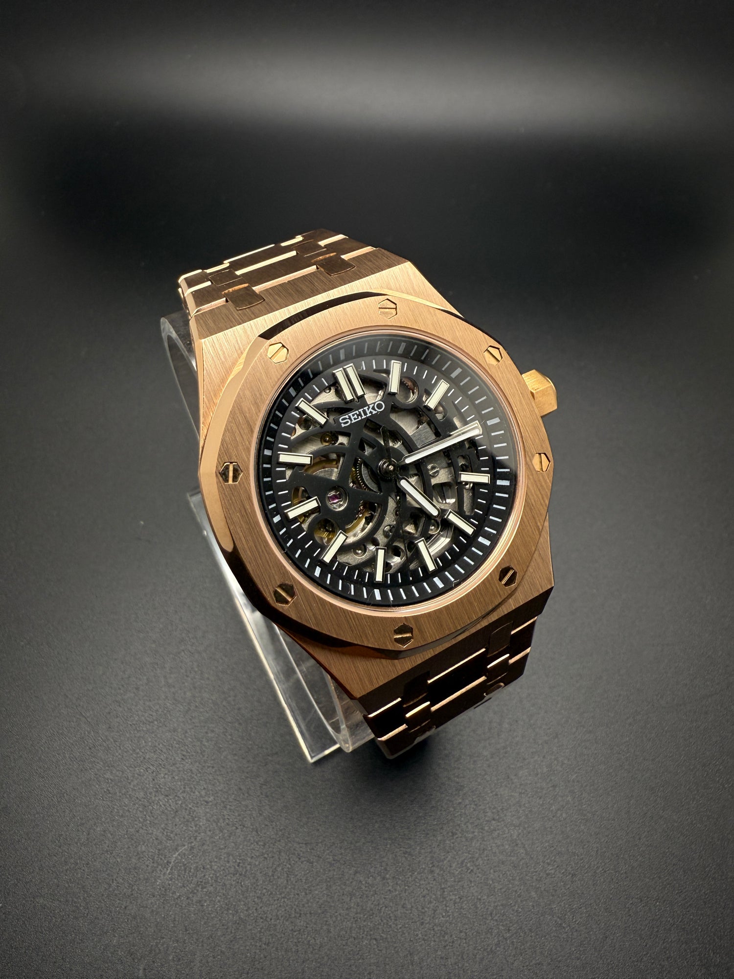 SEIKOAK ROSE GOLD SKELETON