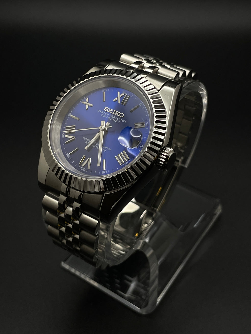 DATEJUST MOD - DARKBLUE ROMAN