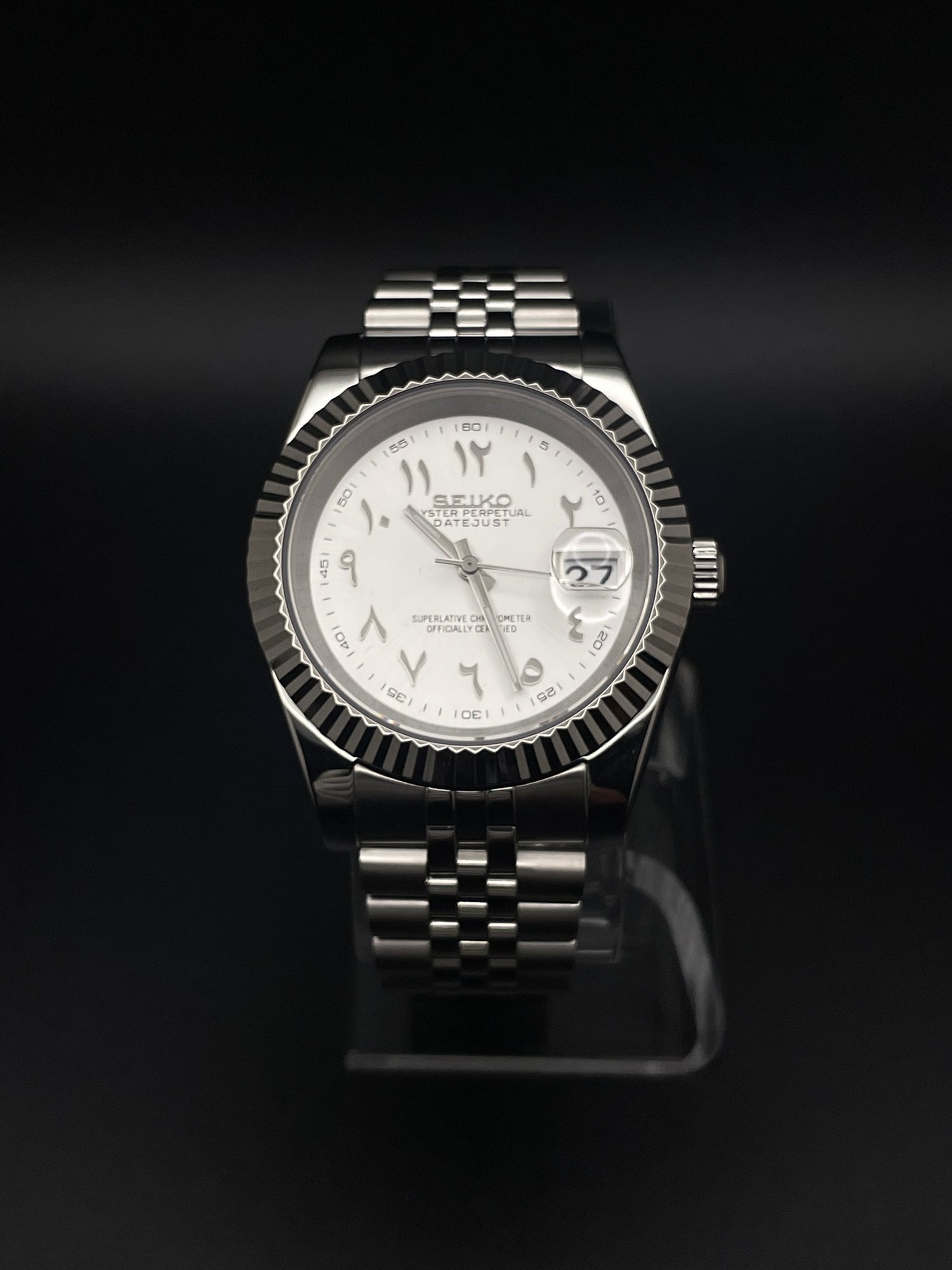 SEIKOJUST SILVER ARABIC
