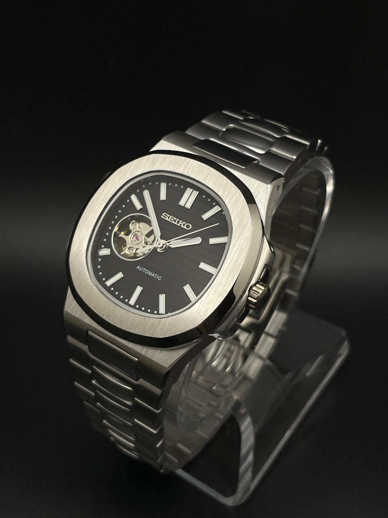 SEIKONAUT OPEN HEART BLACK