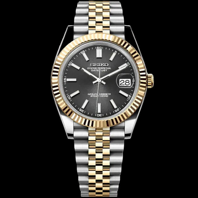 SEIKOJUST MOD - TWO-TONE GOLD & GREY