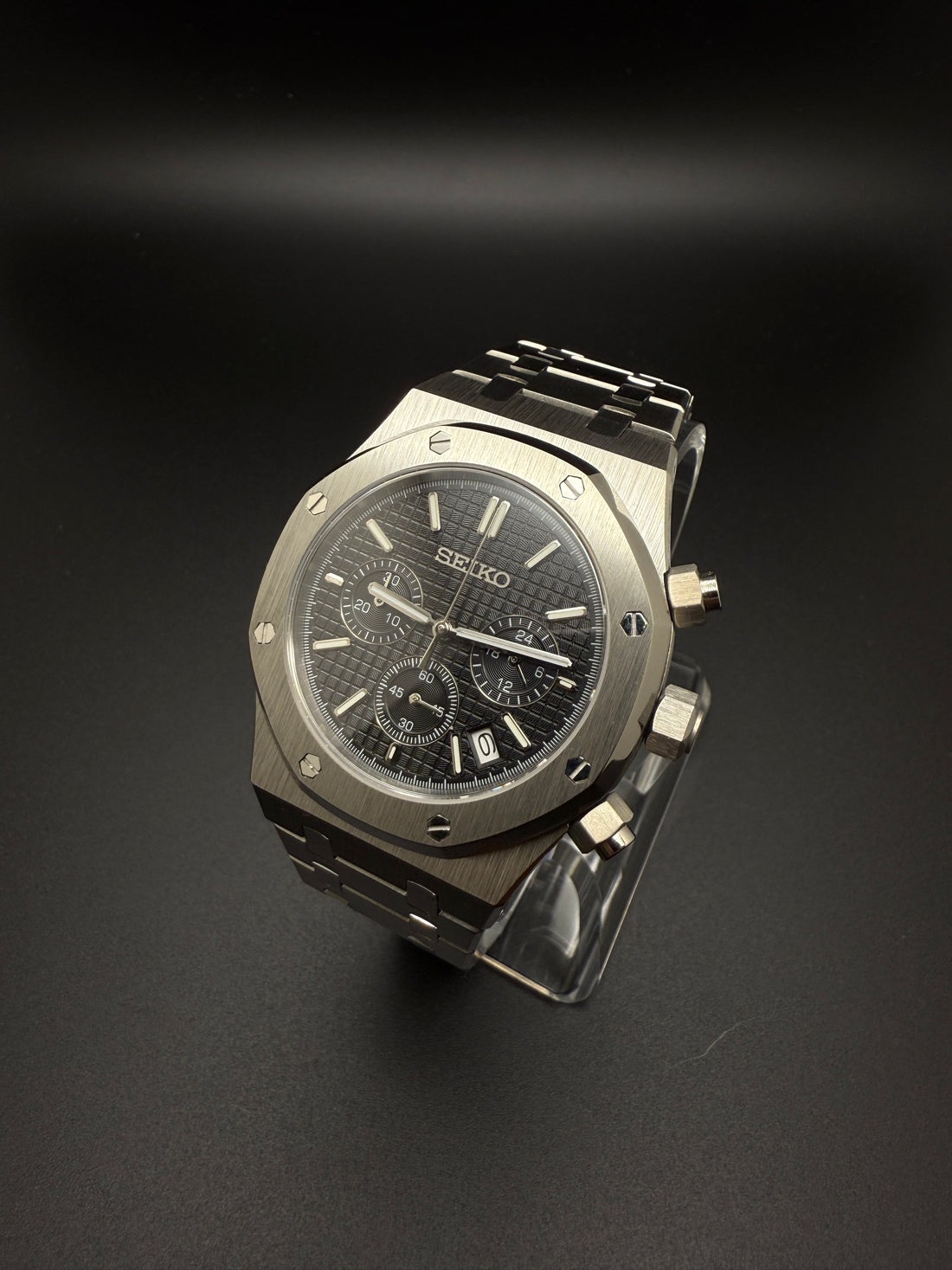 SEIKOAK BLACK CHRONO