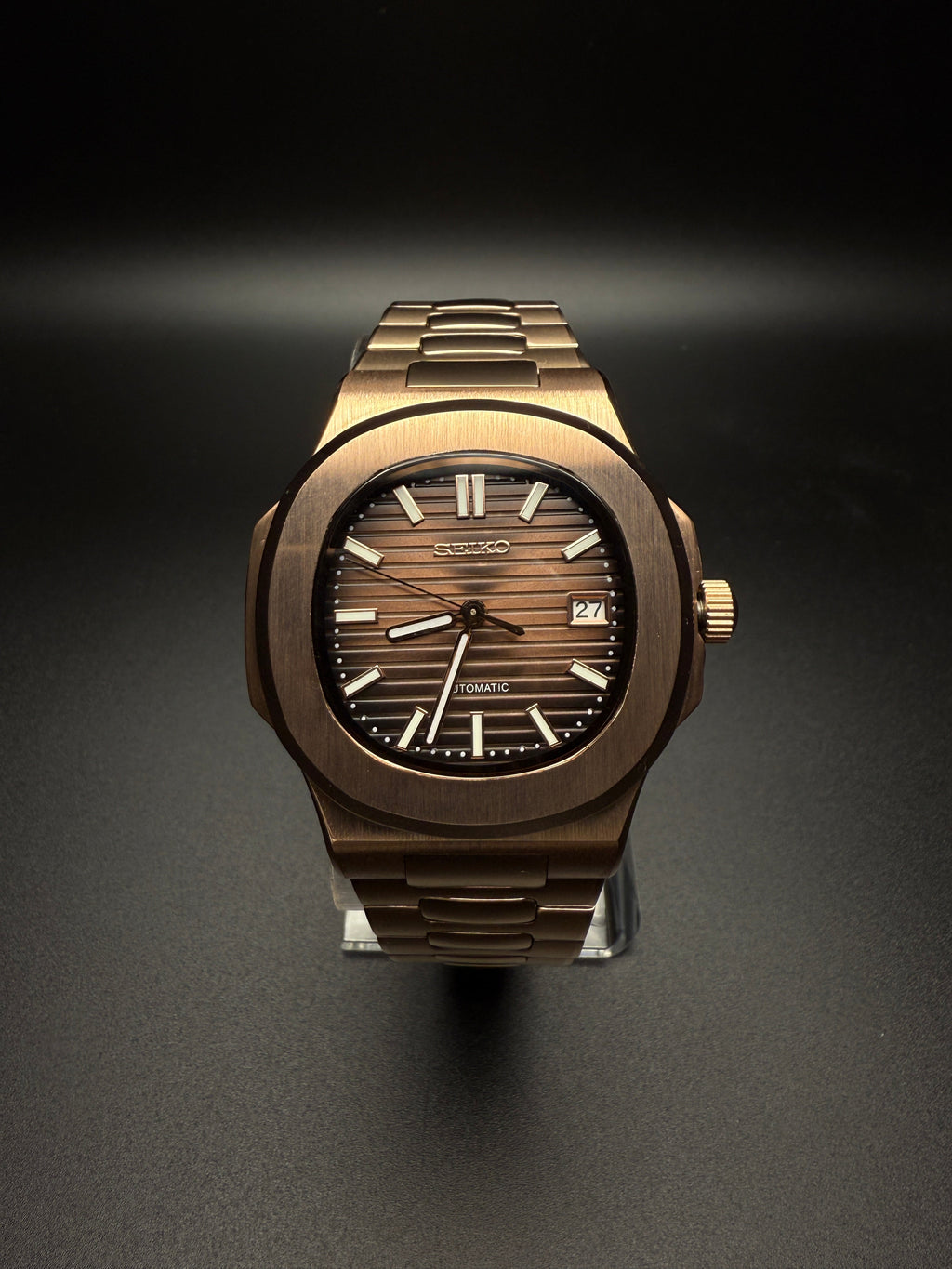 SEIKONAUT MOD - ROSE GOLD - BROWN