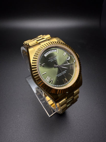 SEIKODATE OLIVE GOLD