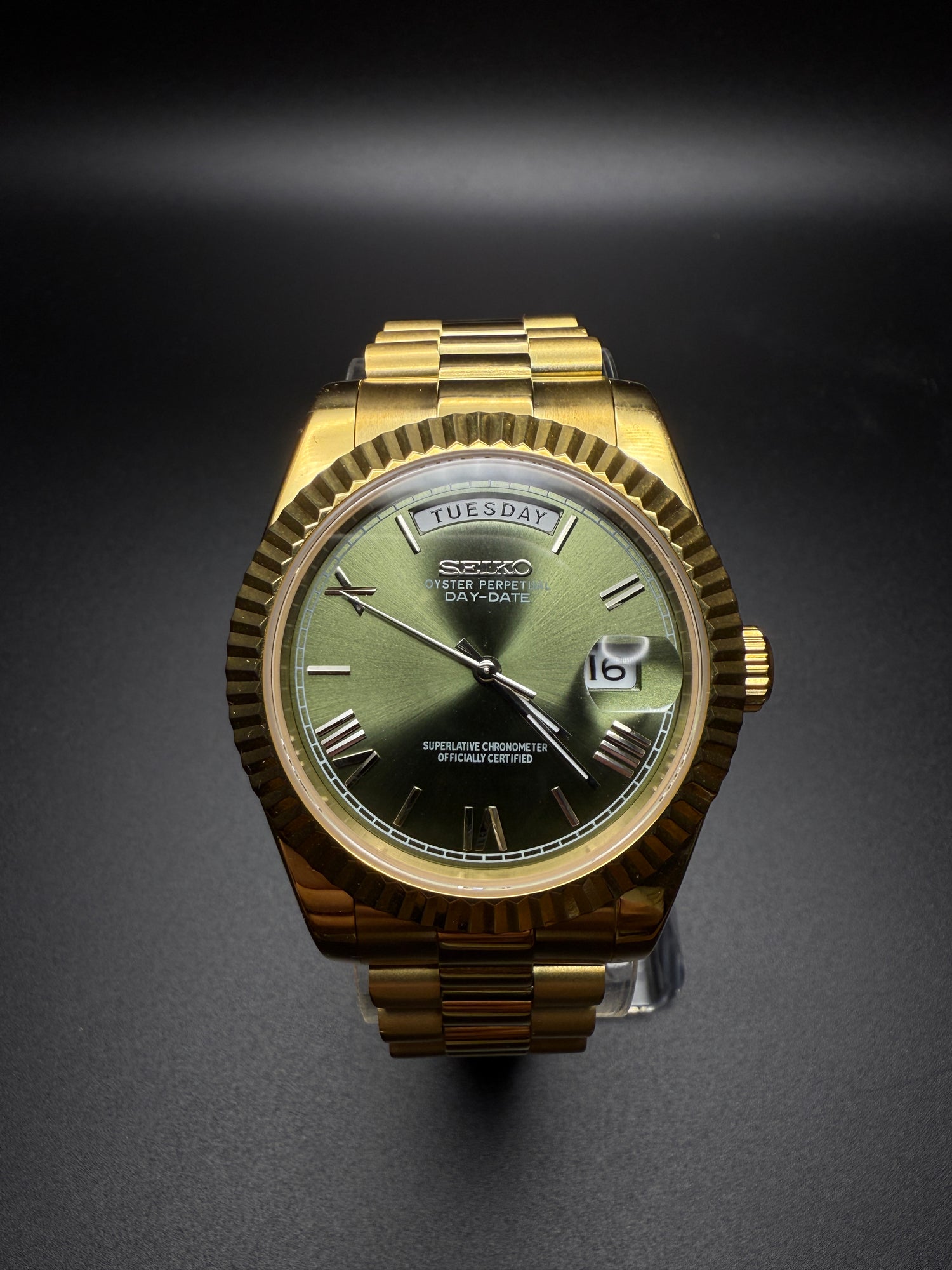 SEIKODATE OLIVE GOLD
