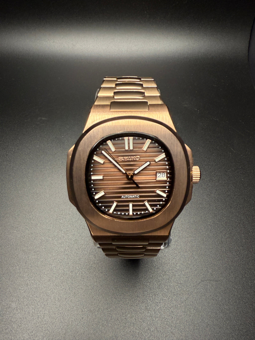 SEIKONAUT MOD - ROSE GOLD - BROWN