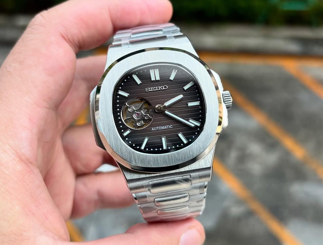 SEIKONAUT MOD - BROWN (OPEN HEART)