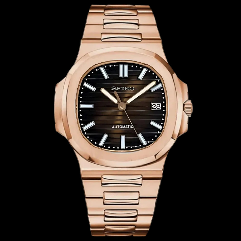 SEIKONAUT MOD - ROSE GOLD - BROWN