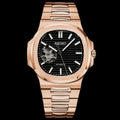 SEIKONAUT MOD - ROSE GOLD - BLACK (OPEN HEART)