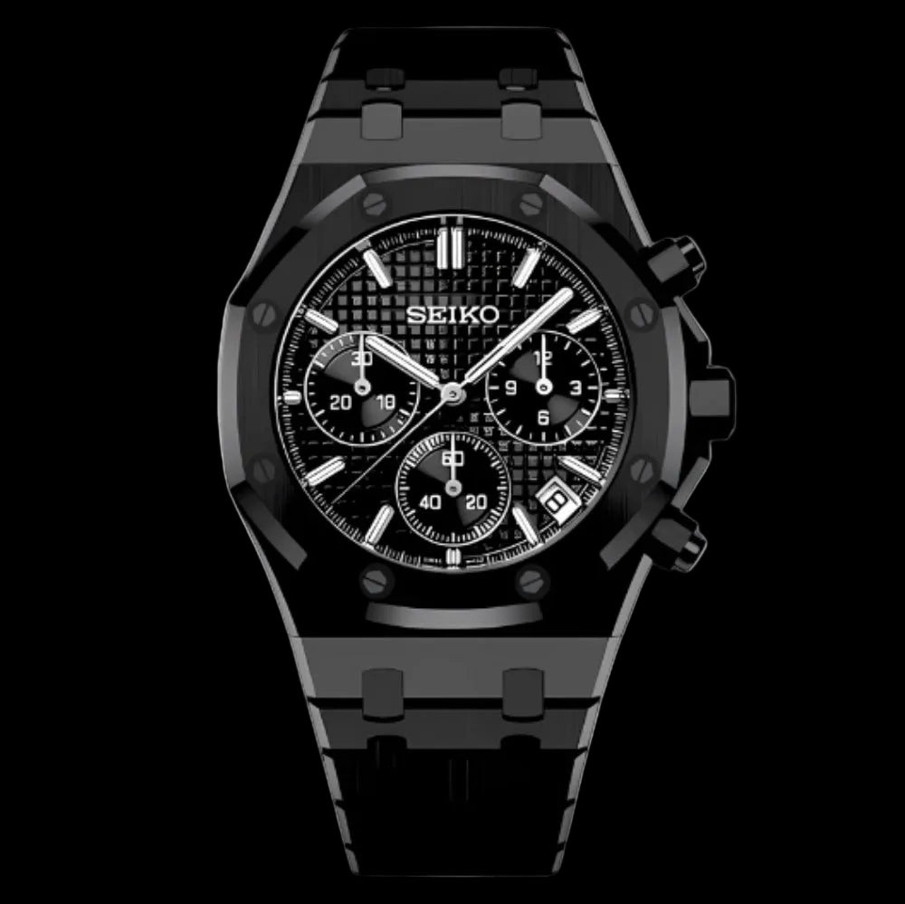 SEIKOAK MOD CHRONOGRAPH - BLACKED OUT